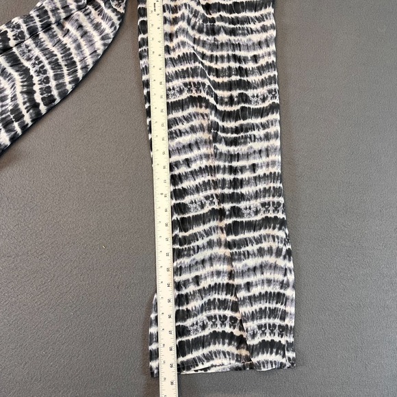 Moon Pants Size Sm Flowing Wide‎ Leg Elastic Black Stripe Stretchy Boho Summer - Picture 7 of 9